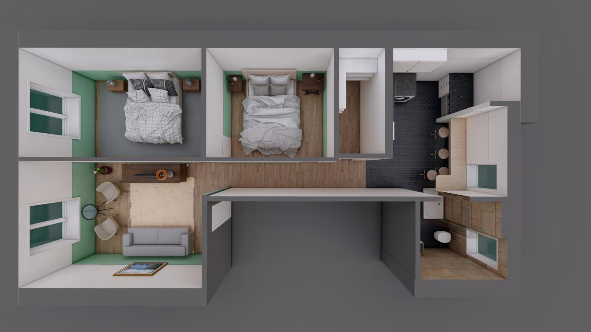 Lejlighed Downtown Flat With Design And Comfort At Downtown